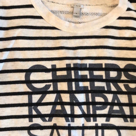 J.Crew Cheers Striped Crew Neck - Picture 3 of 3
